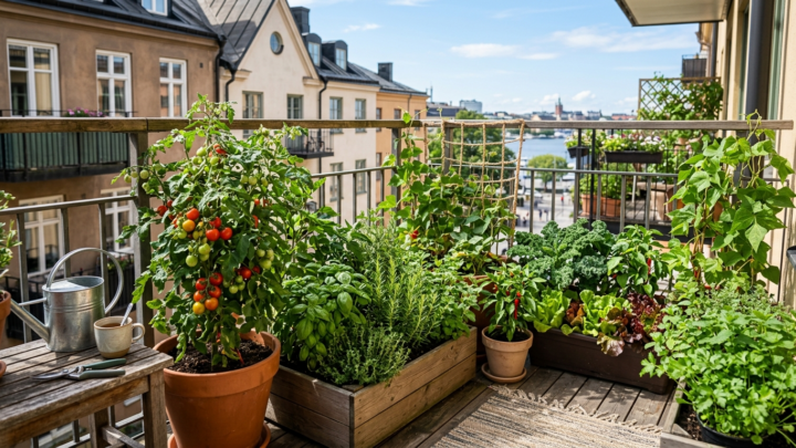 Balkongodling för nybörjare: Grönsaker och örter på liten yta